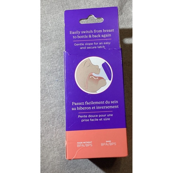 Lansinoh Bottle Nipples XS Flow 4pcs in the pack BPA-Free Natural Extra Slow 0m+ - Picture 2 of 5